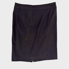Calvin Klein Womens Size 10 Black Pencil Skirt Poly Blend and Lined Dry Clean