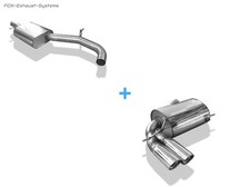  Komplettanlage ab Kat Audi S3 8P quattro Sportback 2x90mm rund eingerollt