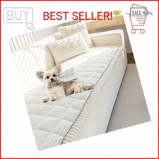 XSlive Faux Fur Plush Dog Couch Cover 3D Stripe Fuzzy Sofa Cover Non-Slip Fluffy