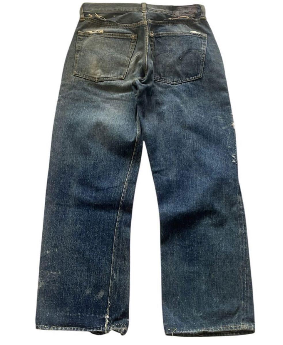Levi's 40s Vtg Denim Pants Jeans WWII 46 Model Leather Patch Men's Bottom image 2