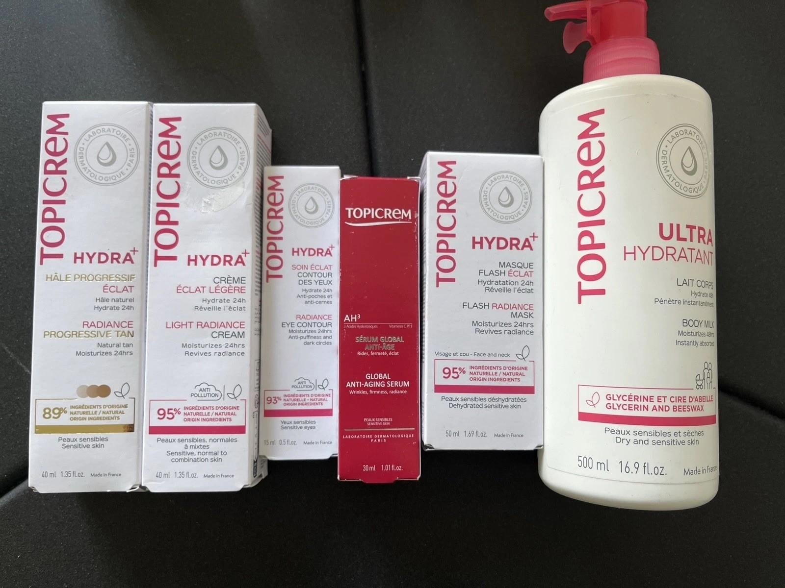 Topicrem Lot de 6 Produits Hydratants Contre la Peau Sèche et Tiraillée