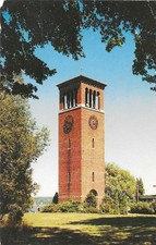 Vintage New York Chrome Postcard Chautauqua Miller Bell Tower