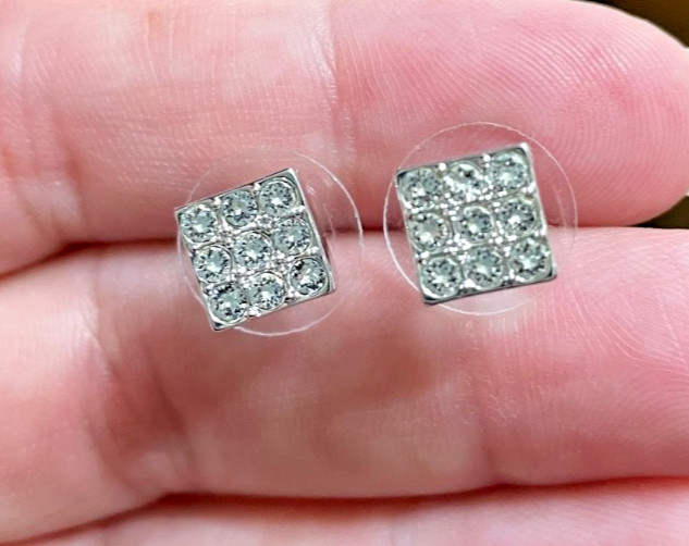 Touchstone Crystal stud earrings