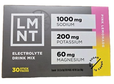 LMNT Electrolytes Pink Lemonade Zero-Sugar Zero Caffeine