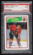 1988-89 O-Pee-Chee Doug Wilson #89 PSA 9 MINT HOF 0m2