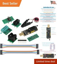EEPROM BIOS USB Programmer CH341A  SOIC8 Clip  1.8V Adapter  SOIC8 Adapter...