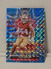 2024 Panini Mosaic - Fred Warner #196 Reactive Blue Mosaic Prizm