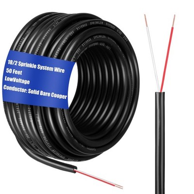 Solid Sprinkler System Wire 18 Gauge Irrigation Wire with UV Resistant PVC Ja...