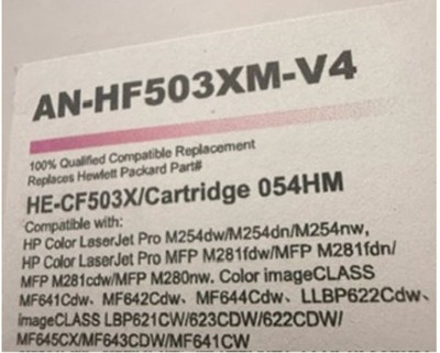 054 Toner for Cannon 641,642, 644,621,622,623 (Black, Magenta, Yellow, Blue set)