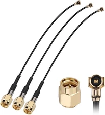 SMA Antenna Extension Cable 6inch 3 Pack U.FL IPX IPEX MHF4 to SMA Male