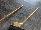 Vintage Gold & Silver Tone BOOKENDS Paperweights Golfing Theme 6" Tall 8" Long — photo 6