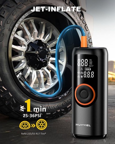 Tire Inflator Portable Air Compressor, Electric Air Pump for Car 3X Fast Inflati - Picture 8 of 9