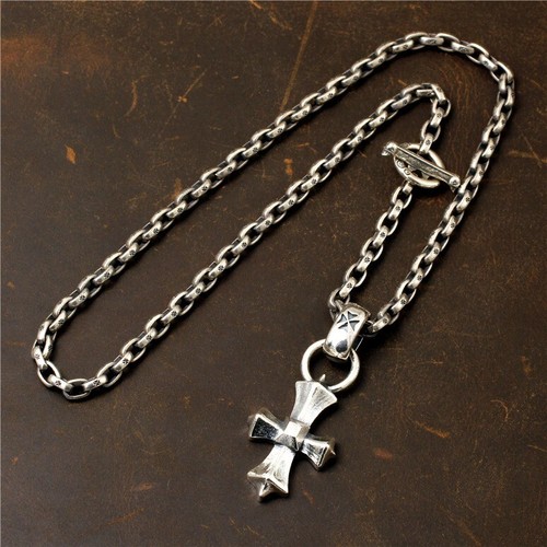 925 sterling silver handmade heavy biker Gothic punk cross couple's pendant - Imagen 7 de 11
