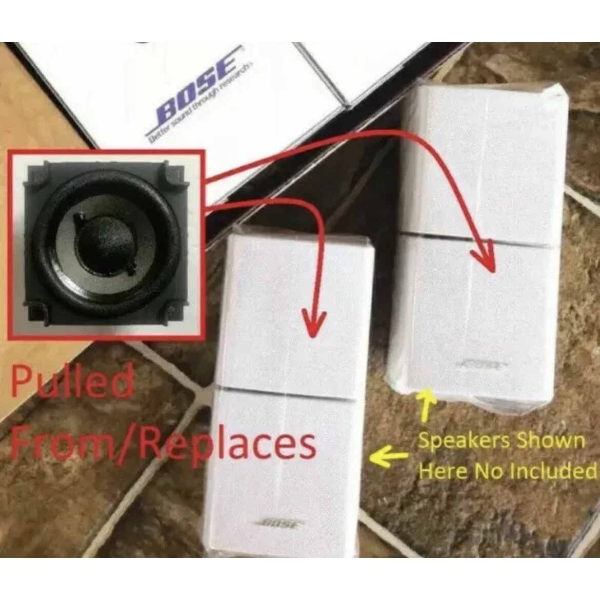 Infrarød patrulje Til sandheden Bose Double Cube OEM Speaker (DoubleShot) Genuine Replacement Part  Acoustimass | eBay