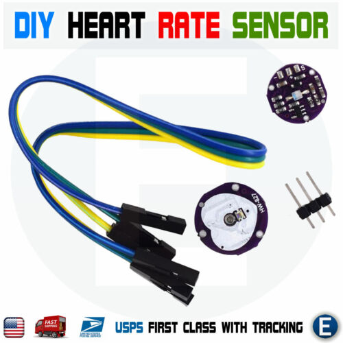 Pulse Sensor Heart Rate Monitor PulseSensor for Arduino Module Raspberry Pi - Picture 1 of 8