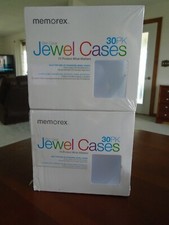Memorex Slim Clear Jewel Cases New Sealed DVD CD 30-Pack x 2  60 total