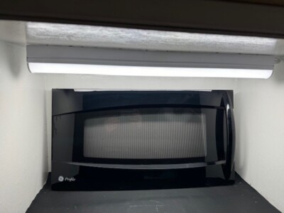 GE Microwave Full Door Assembly Black WB56X10795, WB15X10229 