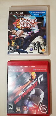 PlayStation 3 KungFu Rider + Need For Speed Hot Pursuit PS3 Games Lot of 2