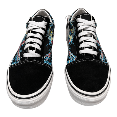 Vans Old Skool Mens 5 Zap Low Glow in the Dark Skull x House
