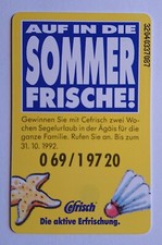 Phone Card Telefonwertkarte Trading Card 12 DM Cefrisch Active Erfischung