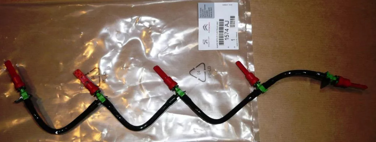 Durite retour carburant 1574.AJ circuit injection gasoil pour C4 C5 C8 et Peugeot 308 2.0HDI