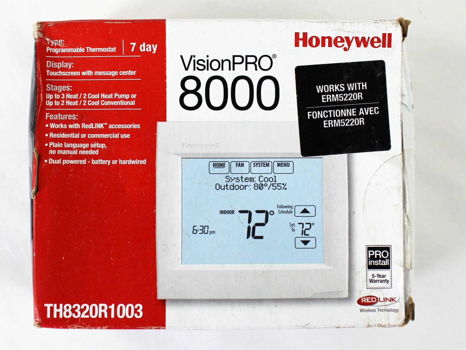 Honeywell TH8320R1003 Touchscreen Programmable Thermostat for sale online |  eBay
