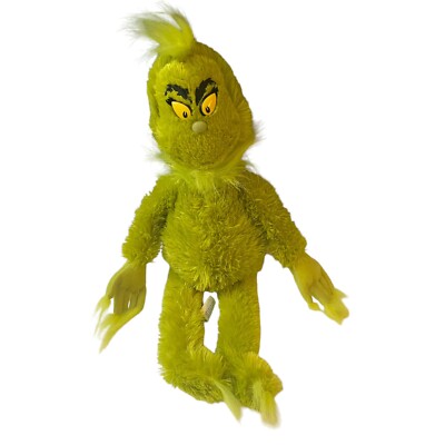 Universal Studios Dr Seuss Grinch Bean Bag Plush (Plastic Eyes) 18 