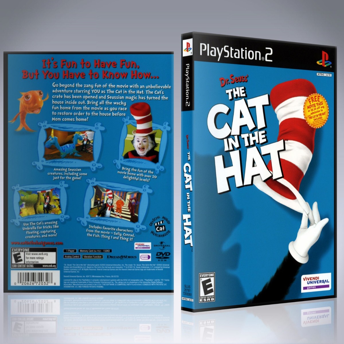 Seuss' The Cat in the Hat (Sony PlayStation 2, 2003) for sale