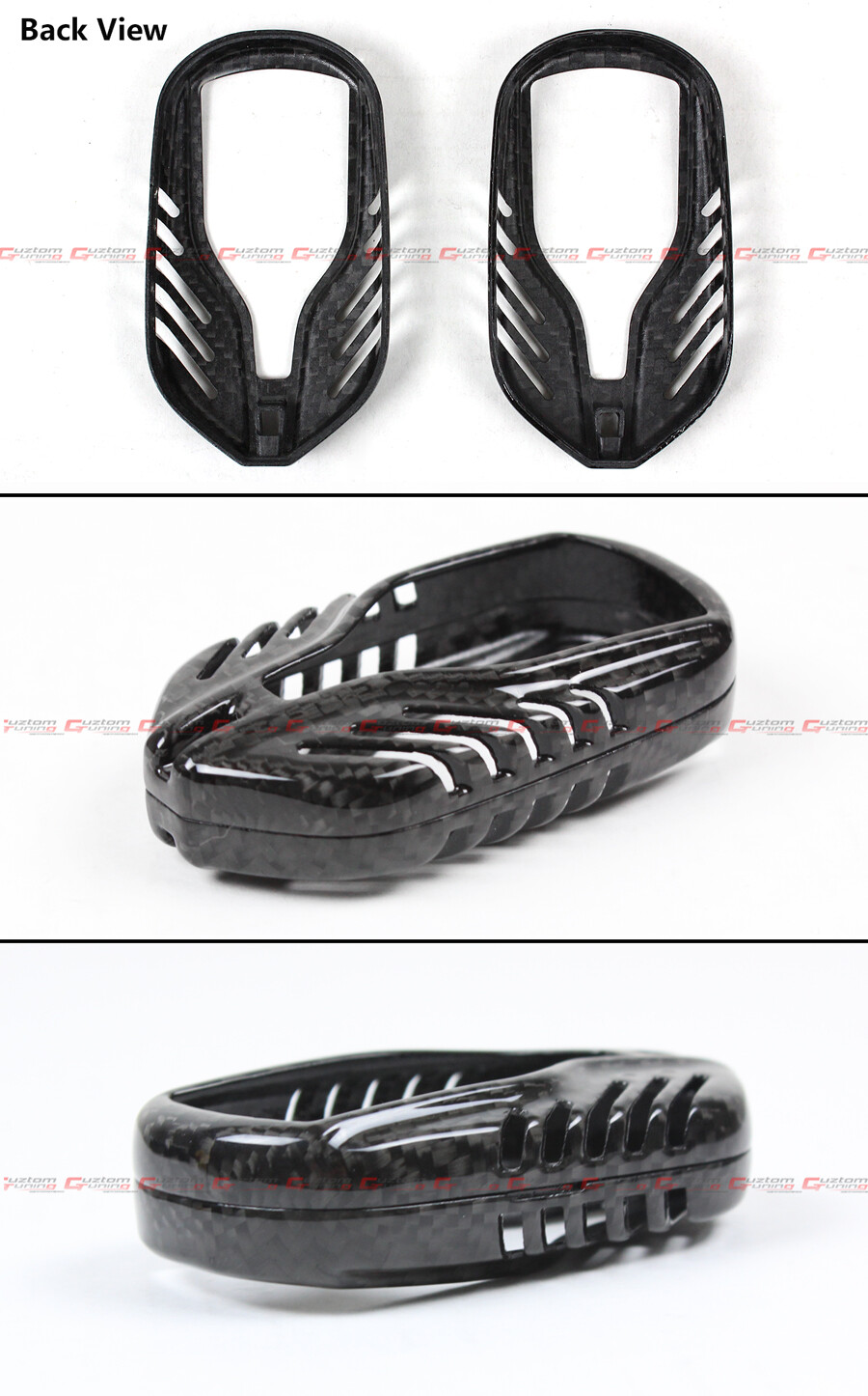 Carbon Fiber Key Fob Case Cover For 2013-19 Maserati Quattroporte Ghibli Levante