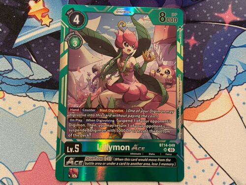 Lillymon Ace Foil - BT14-049 - NM - Digimon TCG - Picture 1 of 1