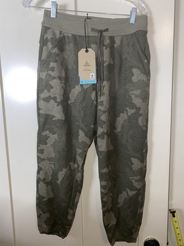 NWT $89.00 prAna Cozy Up Ankle Pants Sage Camo Size S