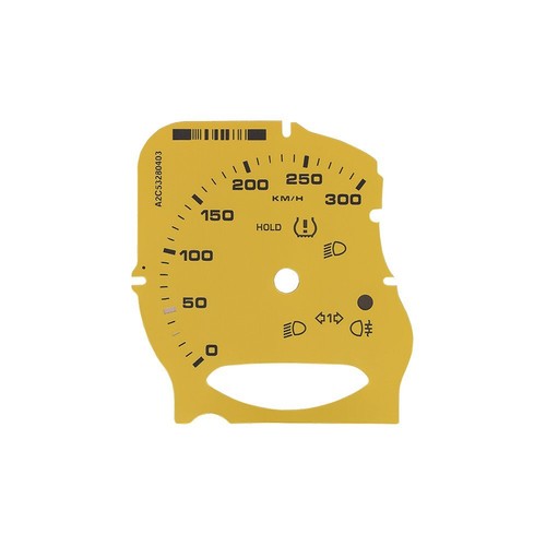 Gauge Face for Porsche Carrera 991/Cayenne 958/Panamera 970 Yellow 300KM/H Turbo - Picture 4 of 6