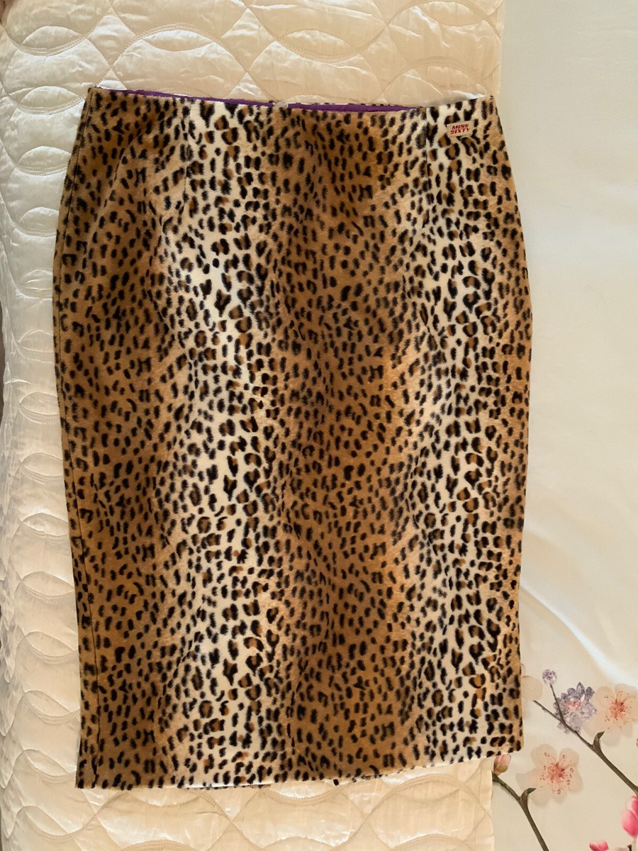 Miss Sixty leopard vintage skirt L | eBay