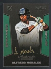 2013 Onyx Platinum Prospects Gold Ink Autograph Alfredo Morales 157/175
