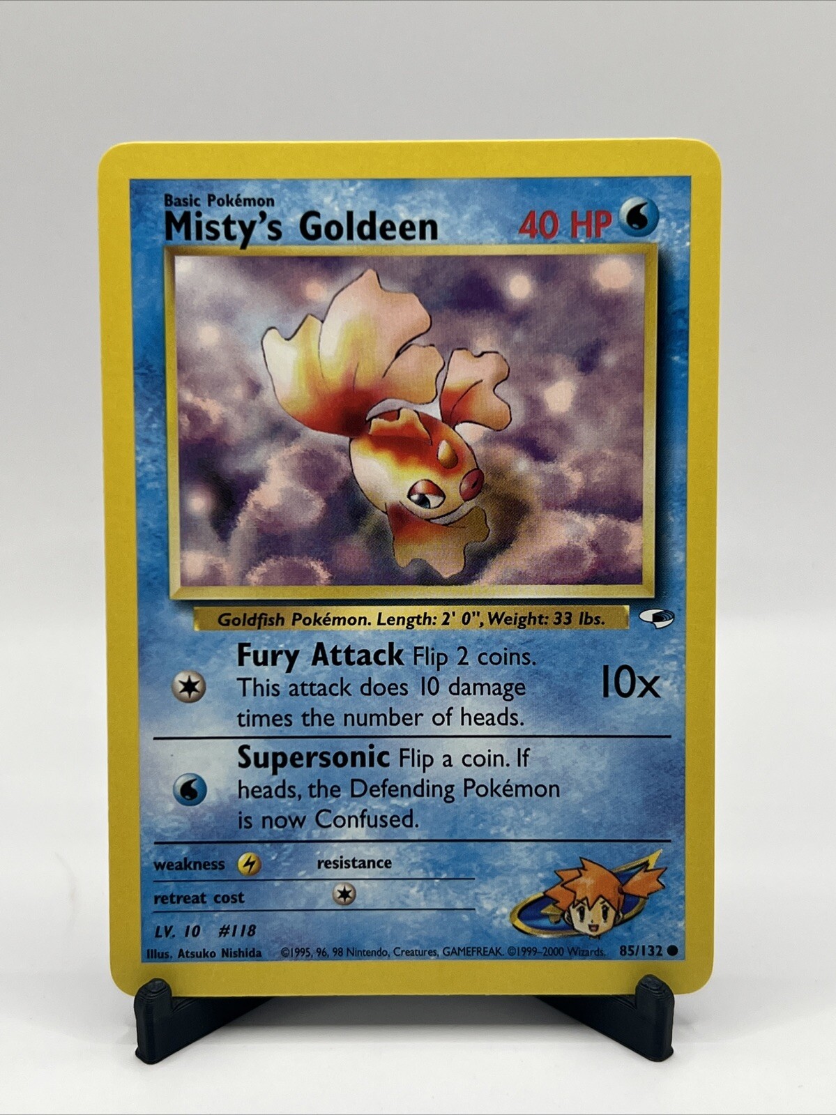 Misty's Goldeen - 85/132 - Common Unlimited- Gym Heroes Pokemon TCG NM