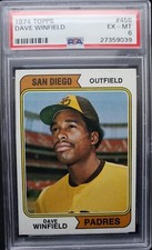 Dave Winfield 1974 Topps RC PSA 6 Rookie Card Centered Beauty #456. rookie card picture