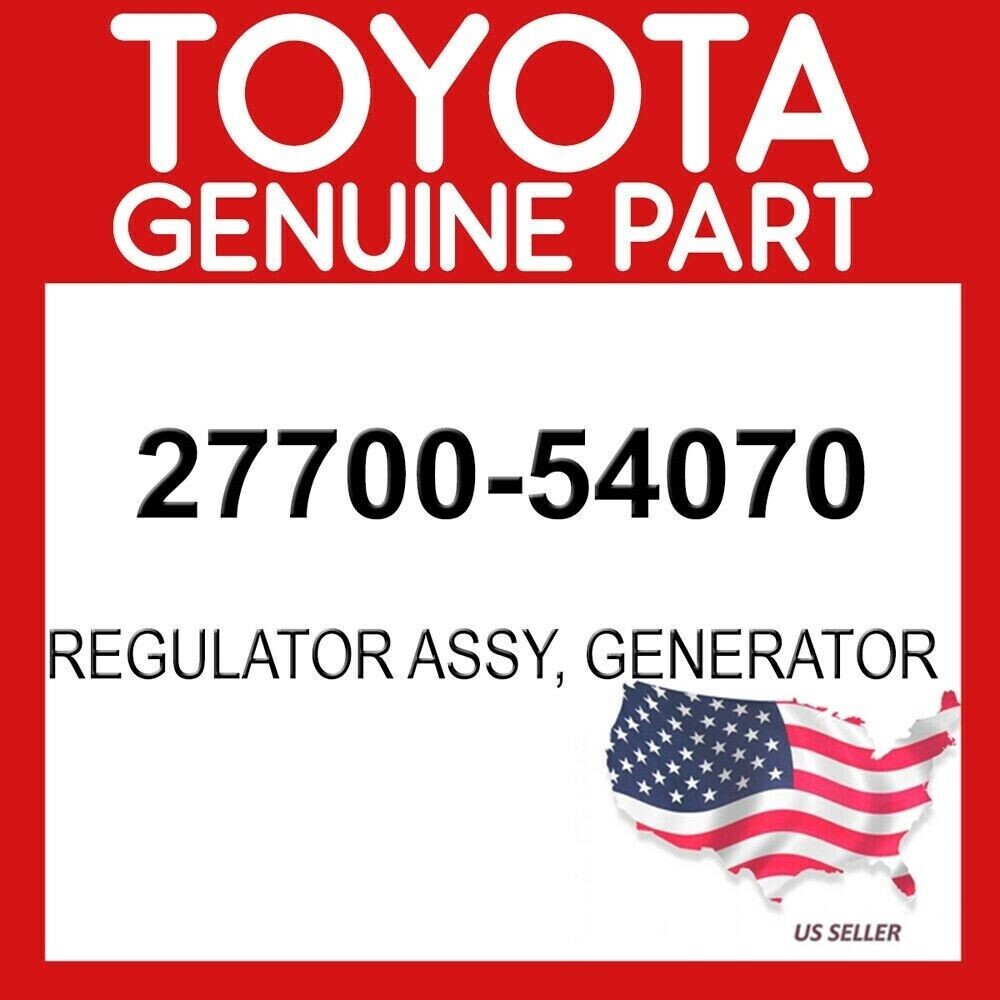 Toyota Genuine 27700-54070 Regulator Assy Generator 2770054070 OEM