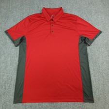 Nike Polo Shirt Mens XL Red Golf activewear shirt blank front