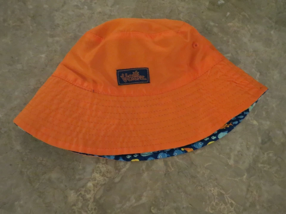 UV Skinz Niños Azul y Naranja Traje de Baño con Peces y Barcos y Talla 5 Foto 3 de 4