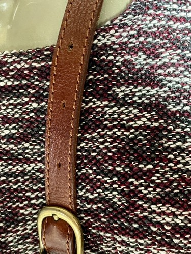 Borsa a mano vintage in pelle marrone marrone scuro DR Pelletterie Firenze borsa italiana tracolla - Foto 3 di 19