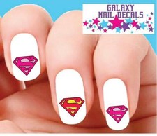 Calcomanías de uñas Waterslide - Juego de 20 Superman surtidas