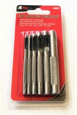 6pc ATE PROFESSIONAL HOLLOW PUNCH SET LEATHER BELT HOLE GASKET MAKER 40071