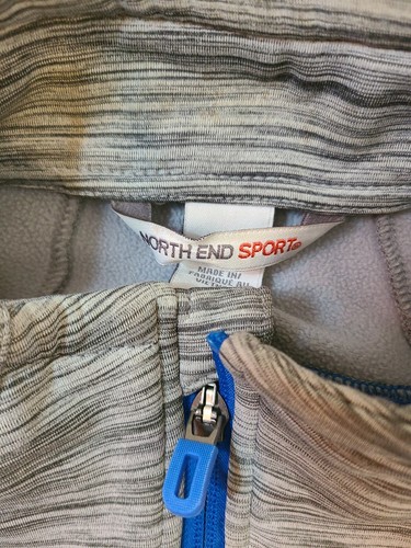 North End Mens Large Heathered Gray Full Zip Up Athletic Jacket - Picture 5 of 10