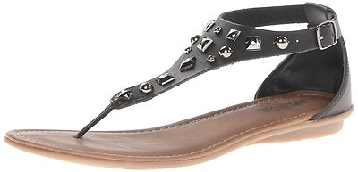 Kenneth Cole Reaction Embellished Kid's Black Dress Sandals Keep Sweep Sz 13 NEW
