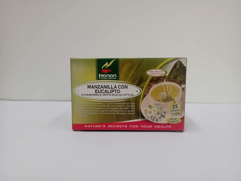 Hanan Peruvian Secrets Chamomile and Eucalyptus Herbal Tea | 100% ...