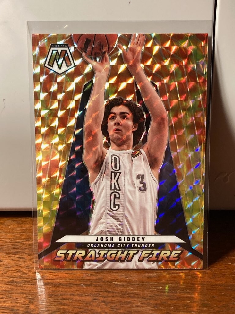 2021-22 Josh Giddey RC Straight Fire Panini Mosaic Rookie #10
