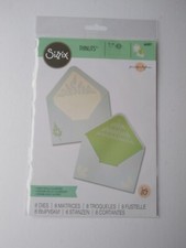 Sizzix Thinlits Die Set Botanic Envelope 665821  Envelope Liner & Foliage 8 Dies
