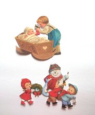 3D UPick Christmas Holiday Victorian Children Scrapbook Card Embellishment