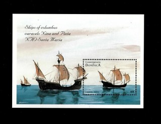 VINTAGE CLASSICS Dominica 1998 Ships Souvenir Stamp Sheet Scott 2058 MNH