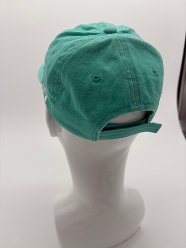 Melbourne Beach Florida Strapback Hat Greenish-Blue One Size Embroidered - Picture 3 of 5